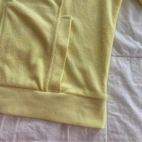 Out from Under Urban Outfitter’s Valtina Terry Track Jacket Yellow Top Med beach - Picture 10 of 12